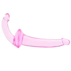 Double Fun Pink Strapless Strap On Dildo, Strapless Strap Ons for Double-Headed Pleasure