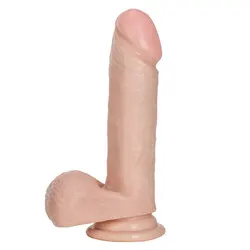 Flesh Pink Suction Cup Anal Dildos, EMPEROR 6 Inch Ivory Life Like Realistic Penis Suction Cup Dildos