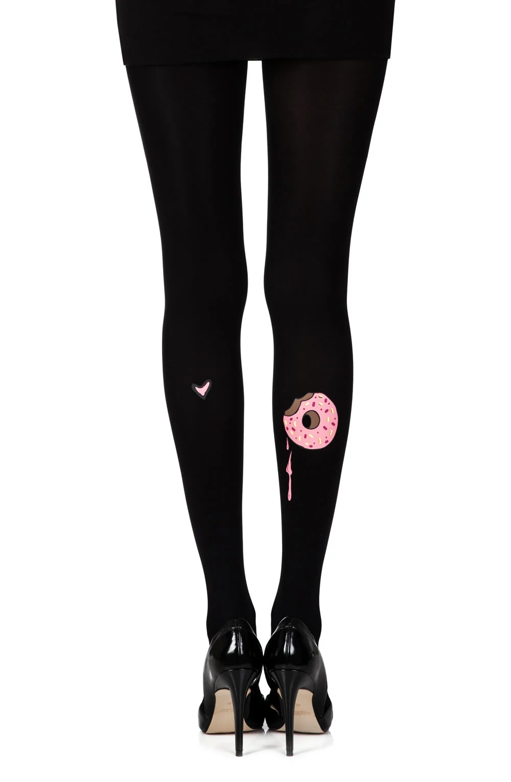 Zohara A Donut Bite Black Print Tights