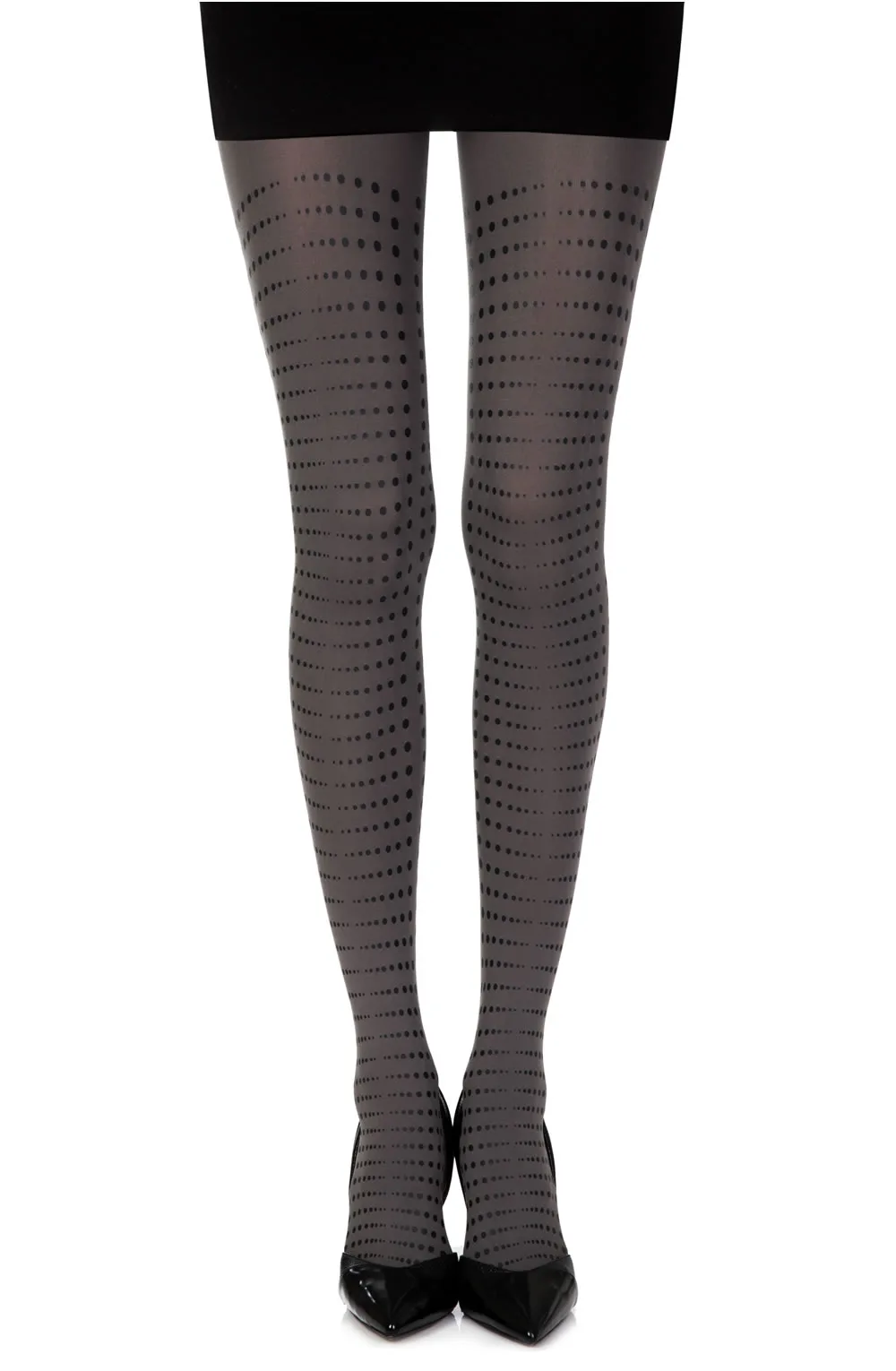 Zohara Matching Point Grey Print Tights