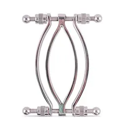 Premium Stainless Steel Pussy Clamp Urethral Dilators And Speculums, Adjustable Silver Urethral Dilators and Speculums for Enhanced Sensations and Comfort