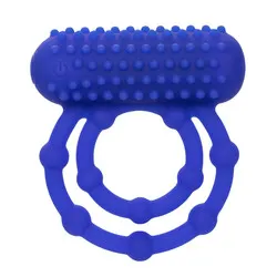 10 Bead Maximus Rechargeable Cock Rings, Classic Silicone And Rubber Vibrating Cock Rings