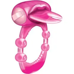 Forked Tongue Vibrating Cock Ring, Waterproof Jelly Silicone And Rubber Vibrating Classic Cock Rings