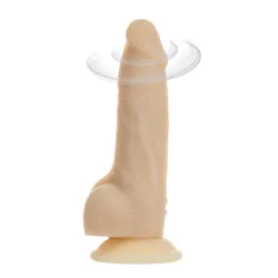 7 Inch Rotating and Vibrating Realistic Suction Cup Dildo for Beginners, Naked Addiction Penis Dildo