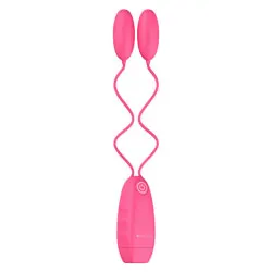 BSWISH BNEAR CLASSIC DOUBLE Couples Mini Bullet VIBRATING LOVE EGGS Bondage Sex Toys, Plastic Pink Remote Control VIBRATING LOVE EGGS Sex Toys for Beginners