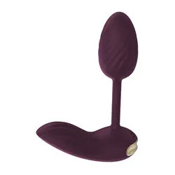 ESSENTIALS FLEXIBLE WEARABLE Anal Couples Mini VIBRATING LOVE EGGS Bondage Female Sex Toys, Waterproof Silicone Purple VIBRATING LOVE EGGS Sex Toys for Beginners