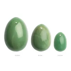 La Gemmes Beginners Yoni Egg Set Jade Love Eggs, Clitorial Vibrator Green Love Eggs