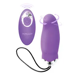 ToyJoy Happiness Make My Orgasm Eggsplode Vibrating Love Eggs Mini Remote Control Vibrators, Couples Clitorial Purple Waterproof Remote Control Vibrators Bondage Toys for Beginners