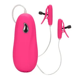 Nipple Teasers Pink, Heated Vibrating Nipple Clamps