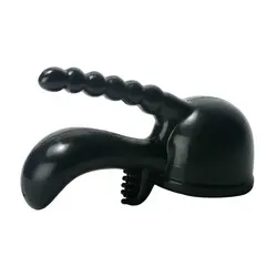 XR Triple Pleaser Wand Attachment Black