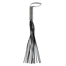 Leather And Chain Leather Whips Crops & Canes Collection, Premium Dual Material Black Whips Crops & Canes Series