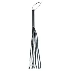 Rimba Leather Floggers 25.5 Inches Whips Crops & Canes, Premium Genuine Black Whips Crops & Canes