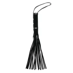 Suede 19 Inches Whips Crops & Canes Collection, Premium Soft Black Whips Crops & Canes