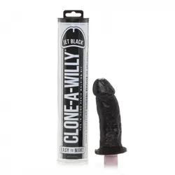 Clone A Willy Moulding Kits Vibrator, Silicone Black Willy Moulding Kits