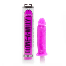 Clone A Willy Moulding Kits Vibrator, Silicone Neon Purple Willy Moulding Kits