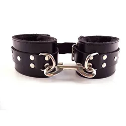 Rouge Garments Fur Wrist Cuffs & Ankle Restraints, Leather Wrist And Ankle Restraints