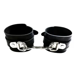 Rouge Garments Wrist & Ankle Restraints, Black Rubber Wrist And Ankle Restraints Handcuffs